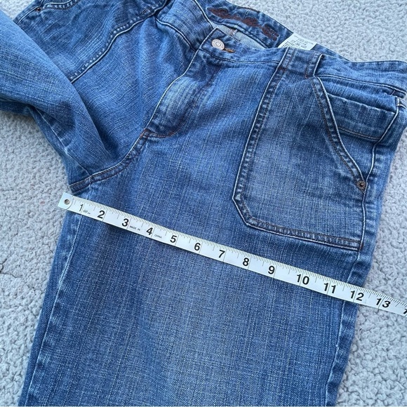 Eddie Bauer Capri Jeans Womens 14‎ Med Wash Blue Vintage 2009 Comfort plus size - Picture 9 of 16